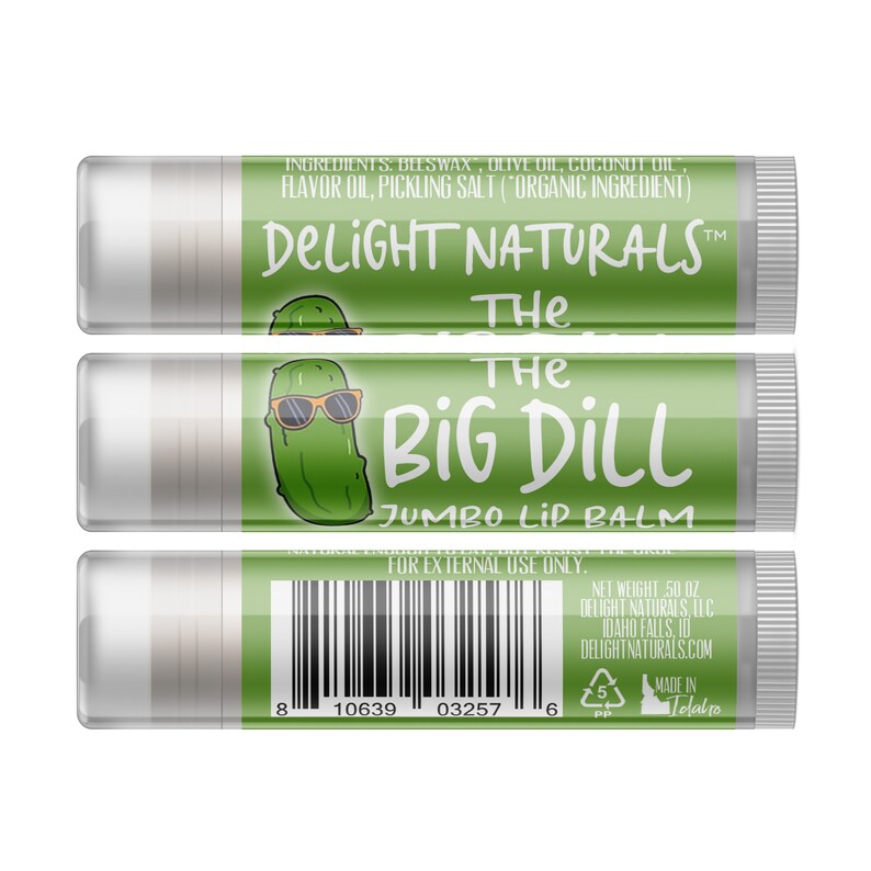 Jumbo Dill Pickle Lip Balm Single Tube Etsy