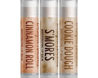 Set de bálsamos labiales Delight Naturals Bakery Sweets