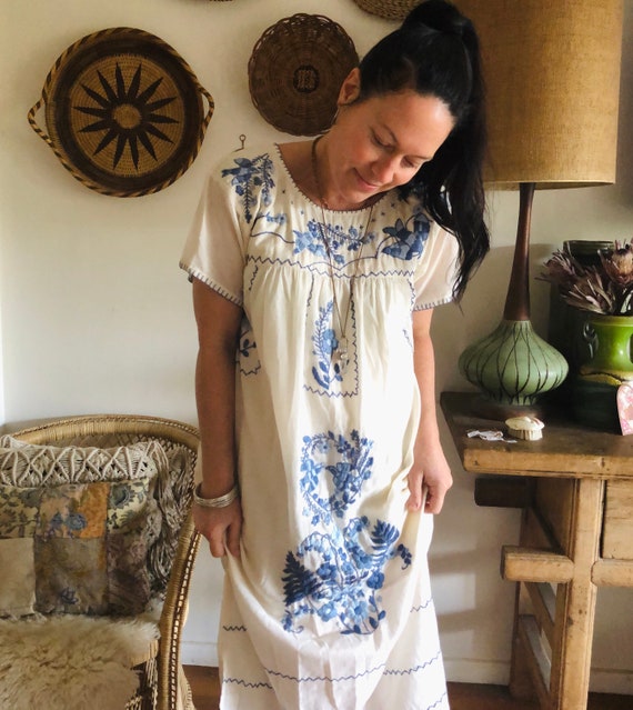 Cotton embroidered Folk Dress