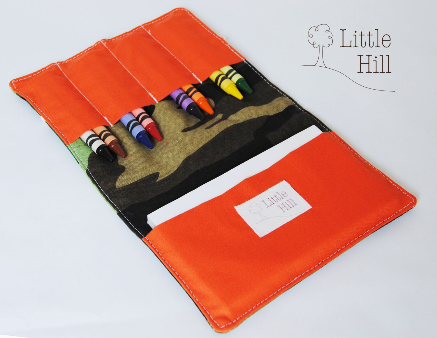 Camo Crayon Wallet Crayon Holder with 8 Crayons & Notepad Etsy