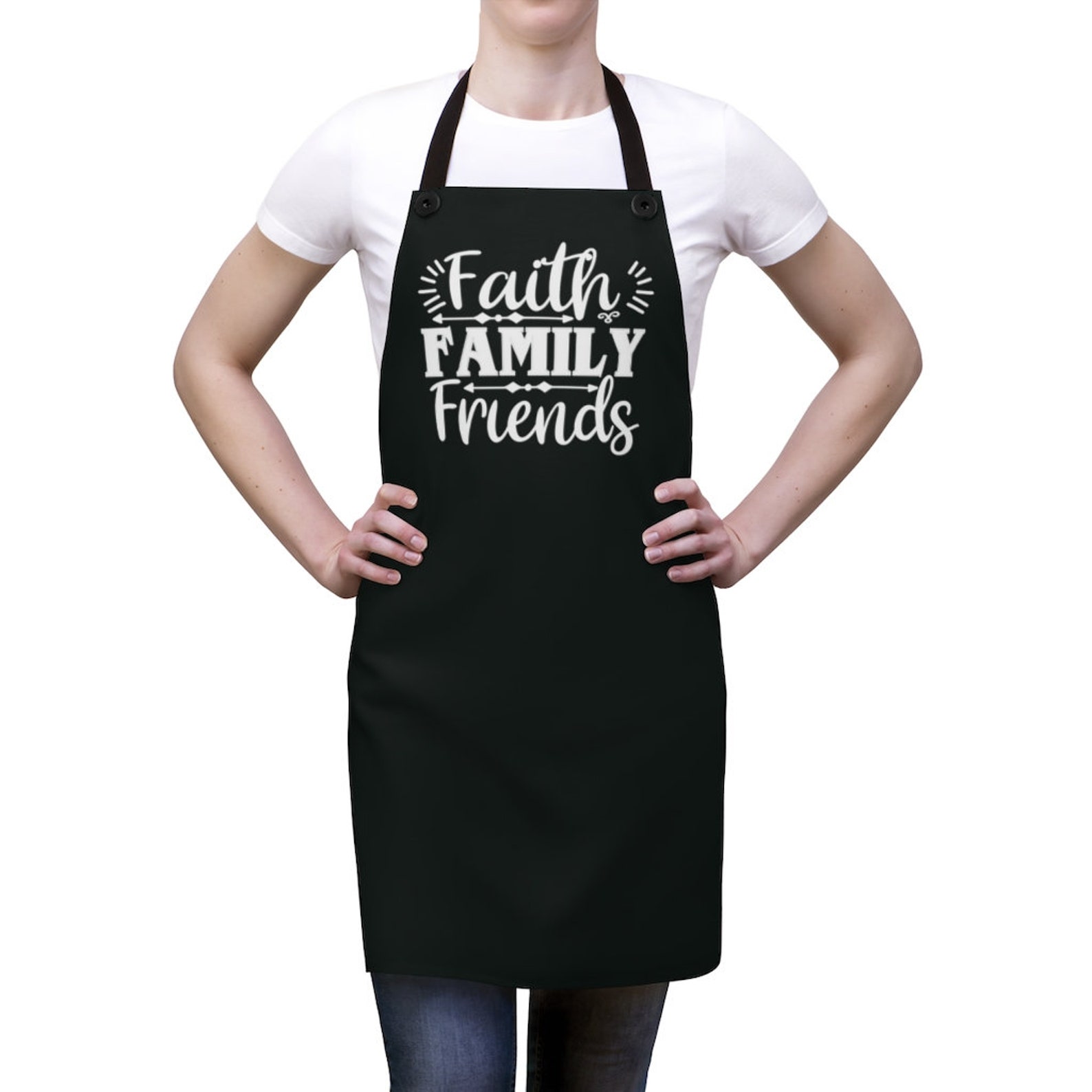 Faith Family Friends Apron - Christian Religious Gift - Etsy