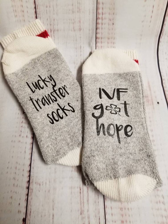 IVF Got Hope Lucky Transfer Socks | Etsy