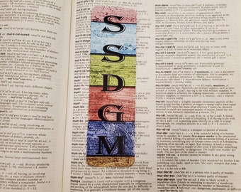SSDGM Multicolour Metal Bookmark