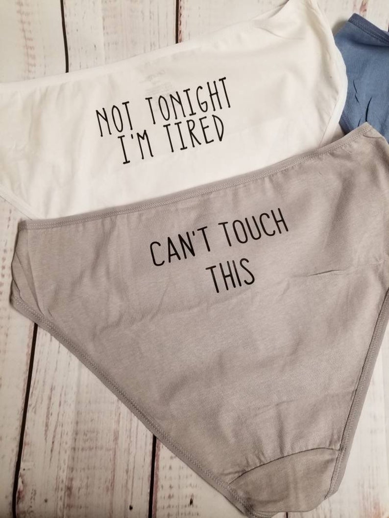 Funny Undies Sassy Ladies Panties Funny Underwear Set of 4 Etsy UK