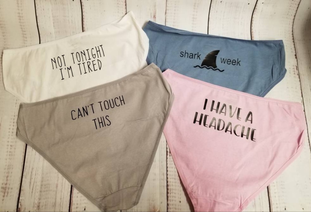 Funny Undies Sassy Ladies Panties Funny Underwear Set of 4 Etsy