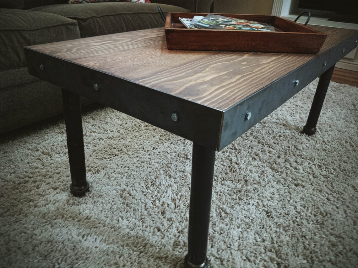 Industrial/Vintage Coffee Table Etsy
