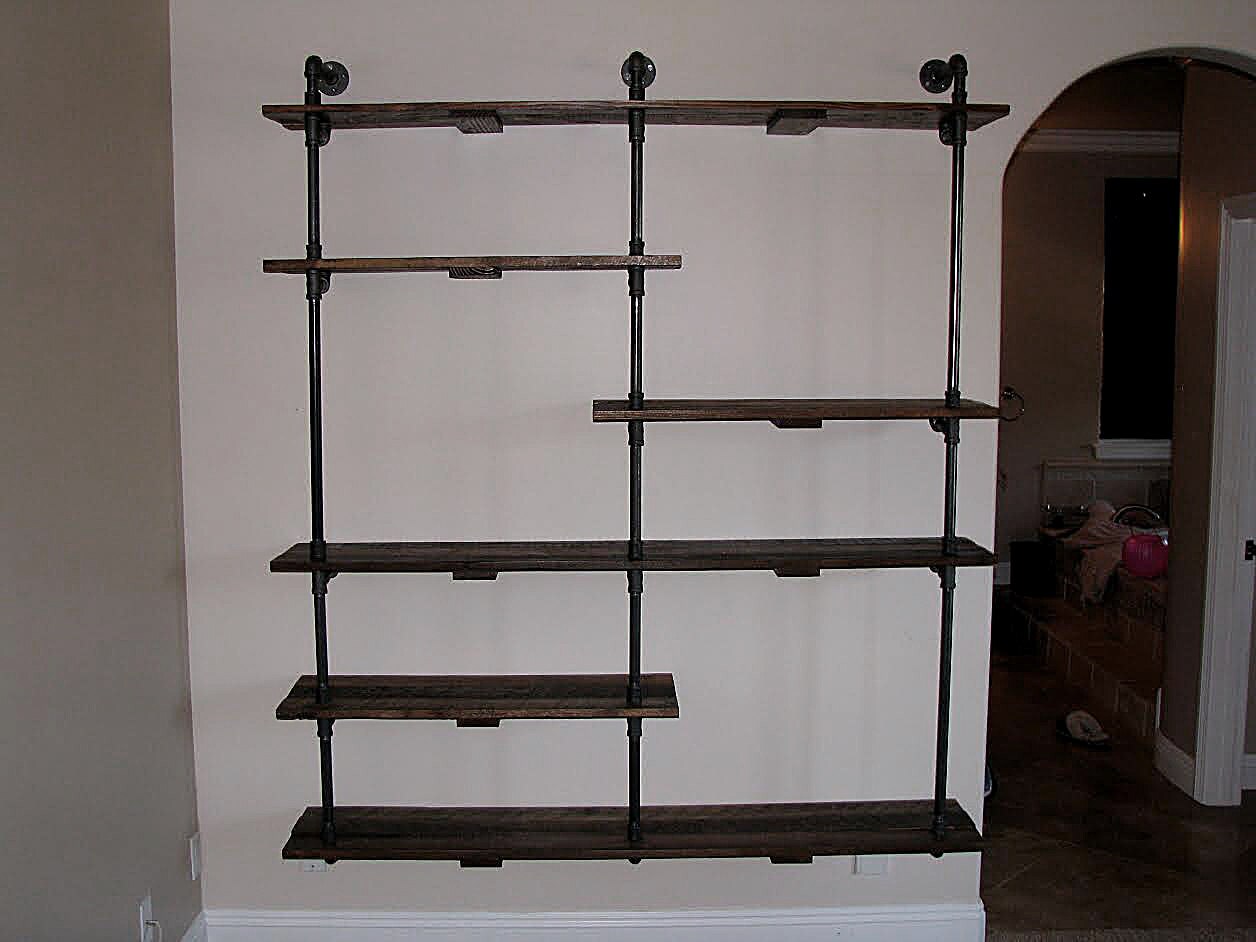 Industrial Pipe Shelving unit Etsy