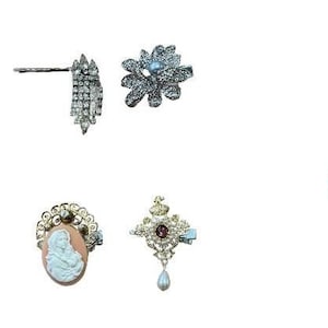 Hair barrettes set | Hair accessories|Hair Clip| coquette style| classiccore|Lolita Style|maximalist|quiet luxury|Hair clips|alligator clips