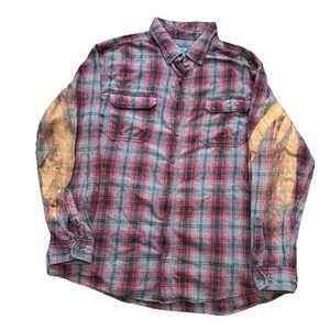 Upcycled Flanne|Button Down| Upcycled Vintage|Flannel Shirt| Plaid Shirt|Unisex Shirt|Gothic Shirt|Emo Shirt|Owl flannel|Oversized