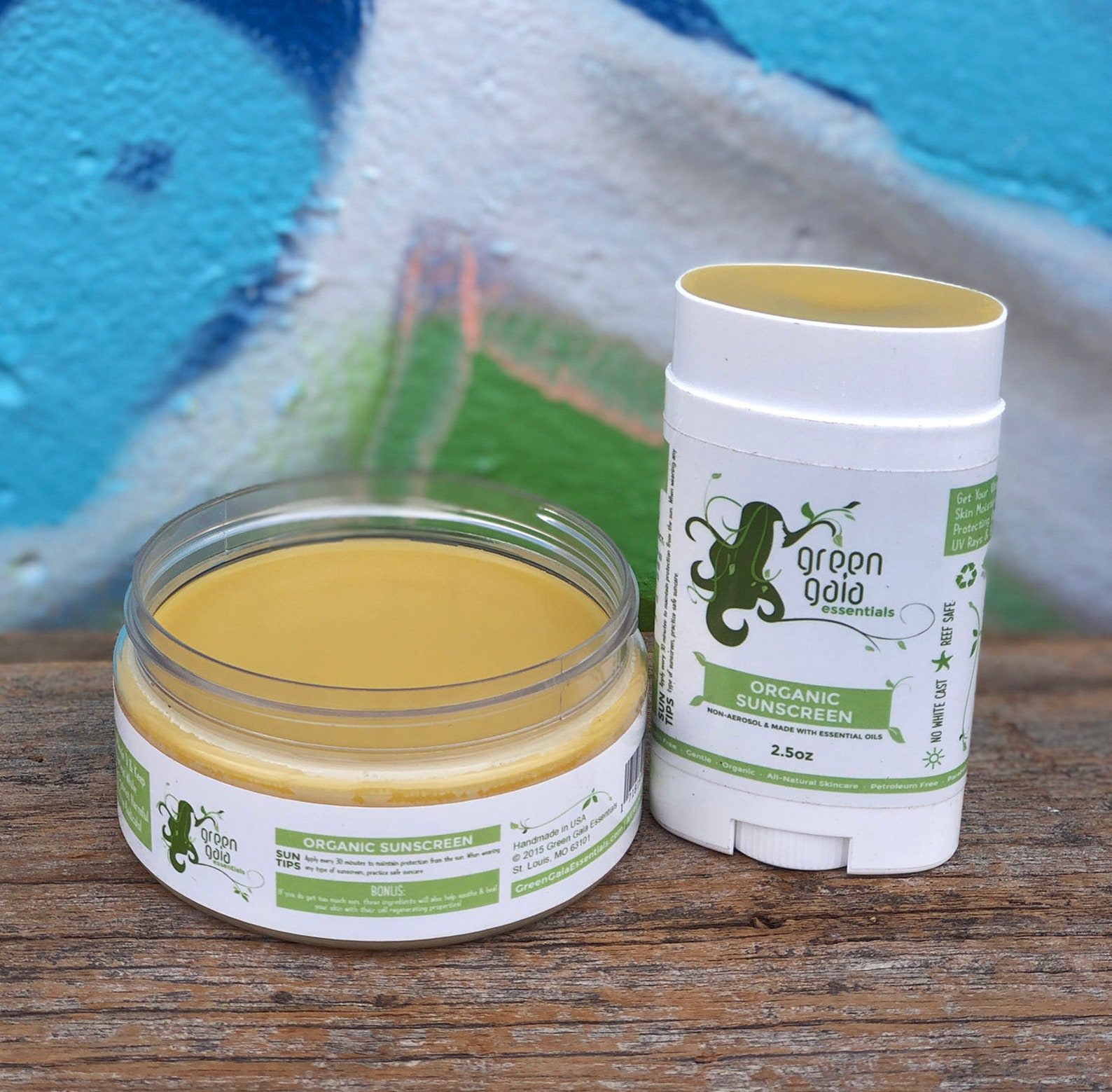 Organic Sunscreen AllNatural Organic Vegan Skin Care Etsy