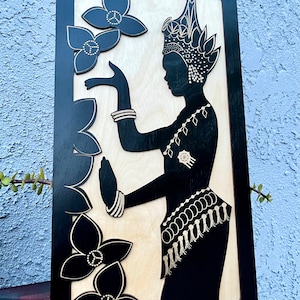 Cambodian Khmer Apsara dancer wall art decor