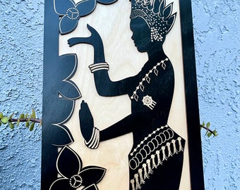 Cambodian Khmer Apsara dancer wall art decor