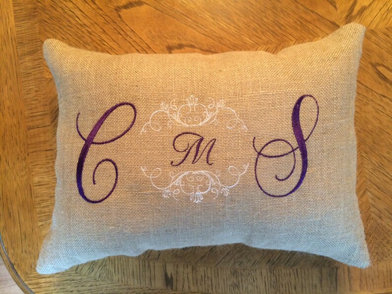 Wedding Kneeling Pillows in Burlap Set of 2 Etsy