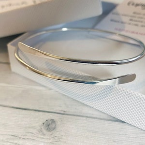 Hand Crafted Sterling Silver Wrap Bangle image 1