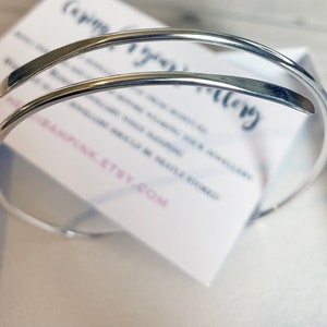 Hand Crafted Sterling Silver Wrap Bangle image 4