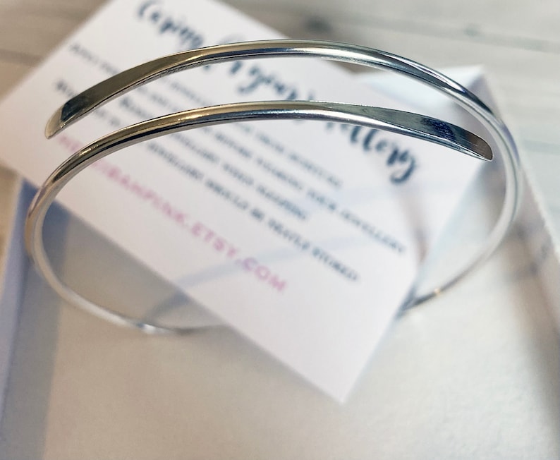 Hand Crafted Sterling Silver Wrap Bangle image 4