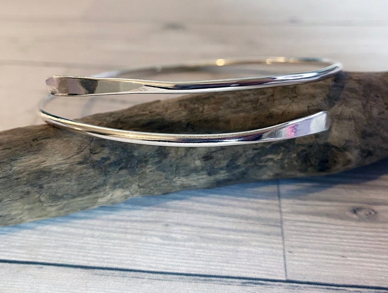 Hand Crafted Sterling Silver Wrap Bangle image 6