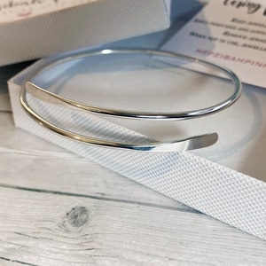 Hand Crafted Sterling Silver Wrap Bangle image 5