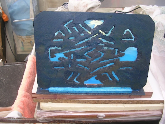 Canac Ardoise De Travassac Vitrail