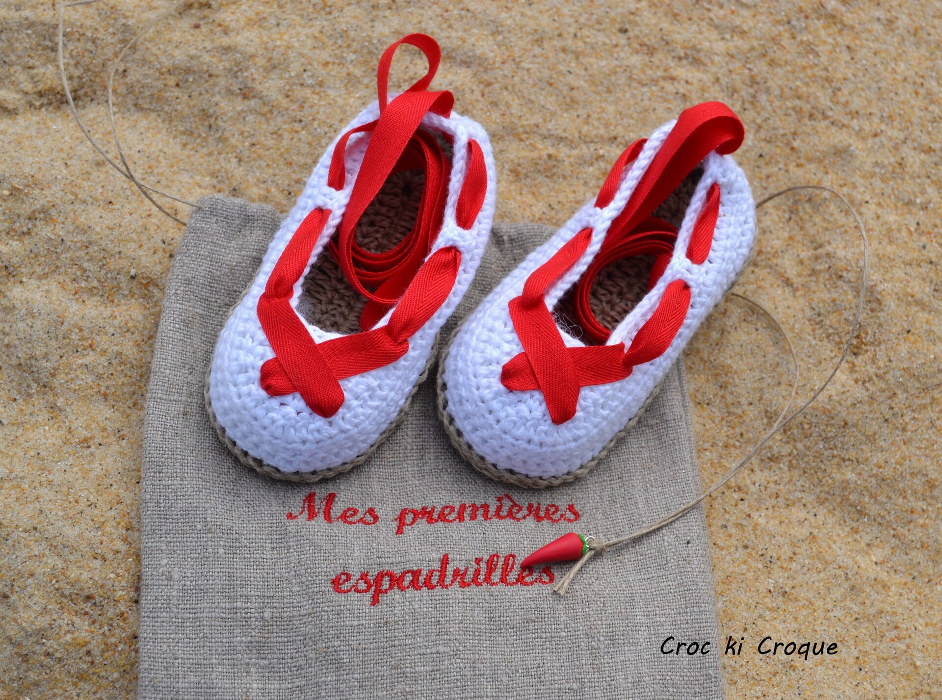 crochet baby espadrilles