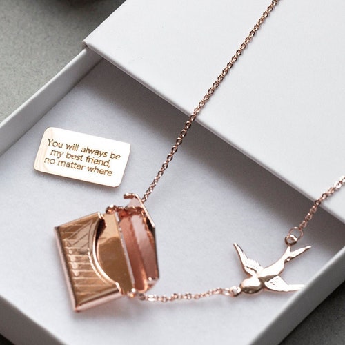 Engraved Secret Message Swallows 