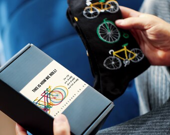 Personalised Bicycle Enthusiast Men's Socks Box | Men's Cycling Gift | Bicycle Accessories