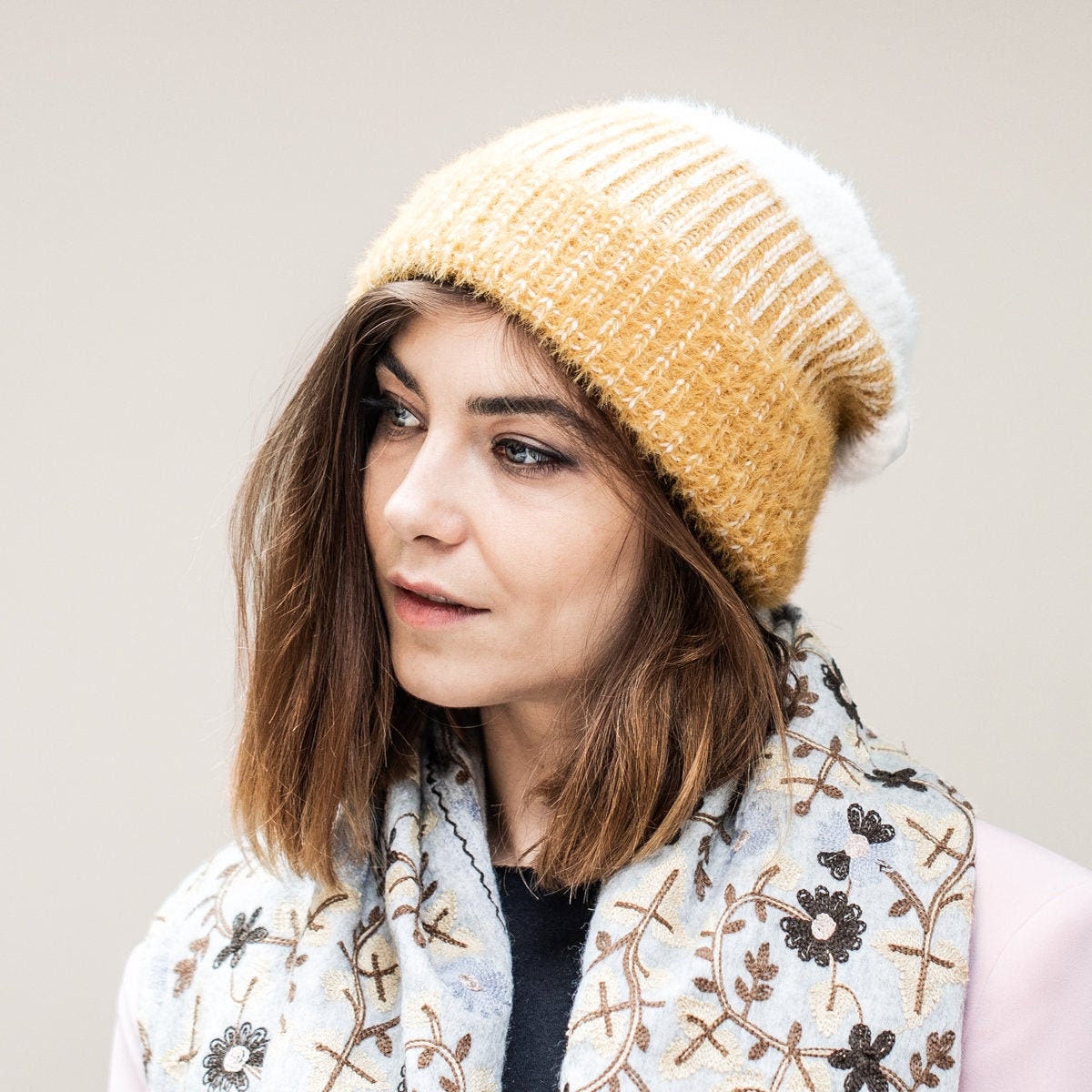 Ombre Knit Beanie Hat - Etsy Australia
