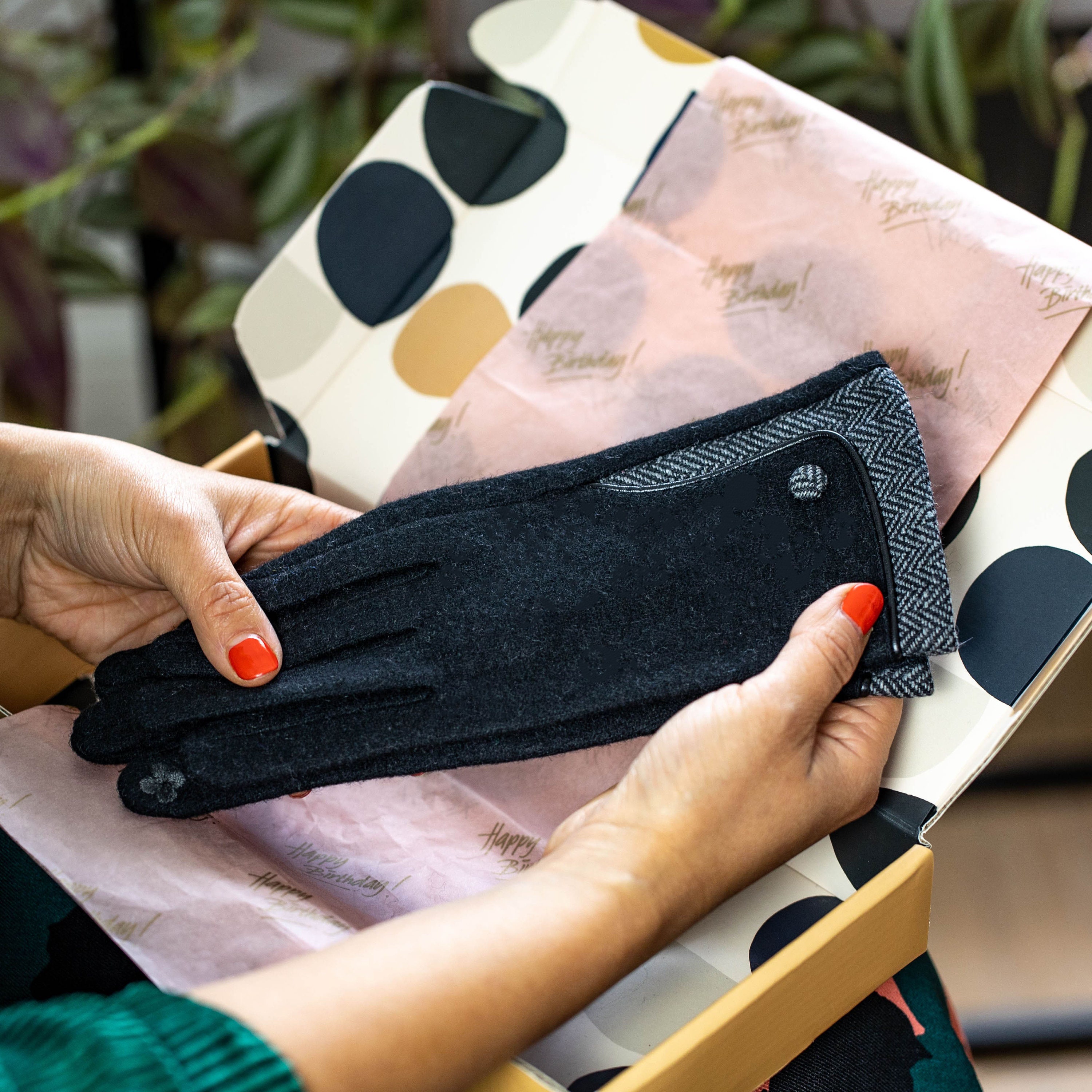 Touch Wool Herringbone Gloves Women\'s Merino Screen Cuff With Etsy Wool Knit Gloves -
