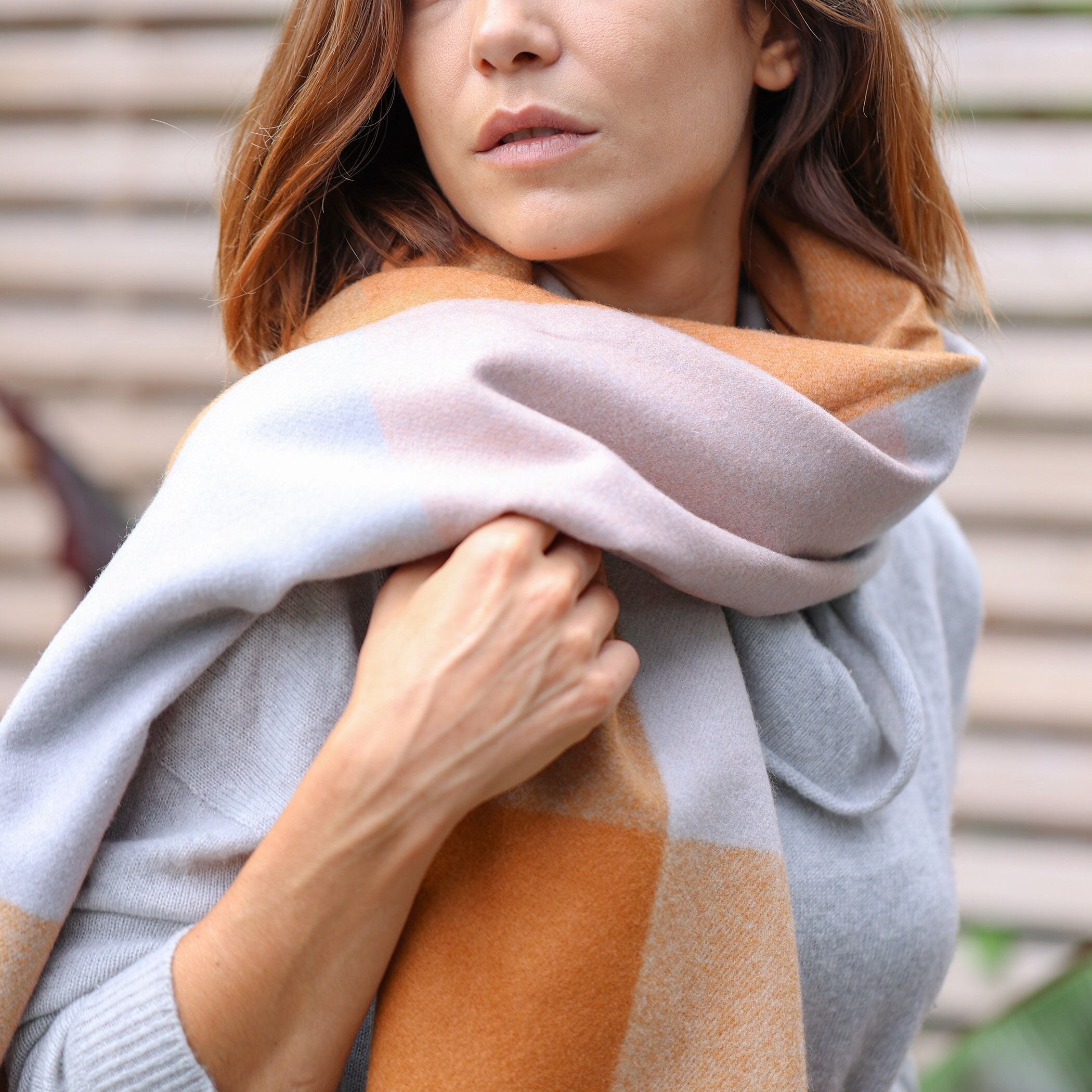 Check Scarf - Etsy Singapore