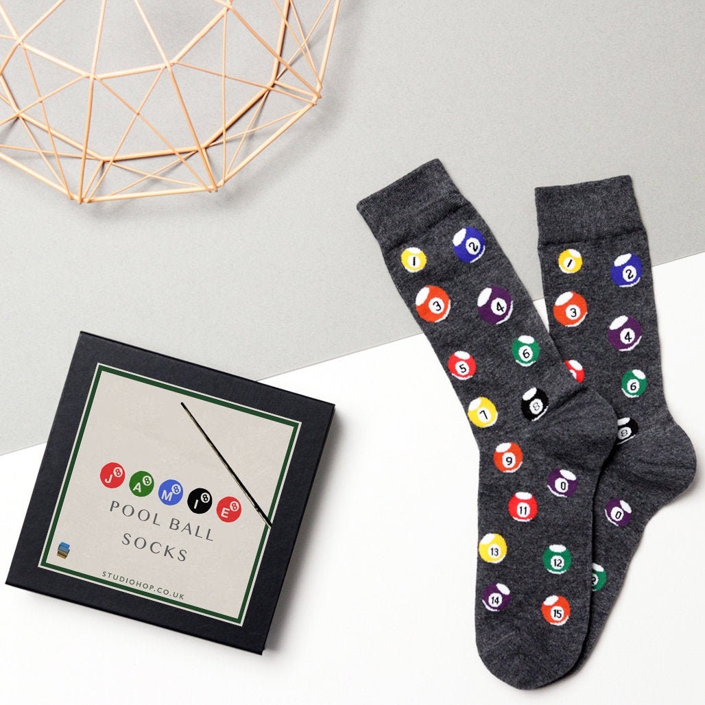 Image of Personalised Mens Pool Ball Socks