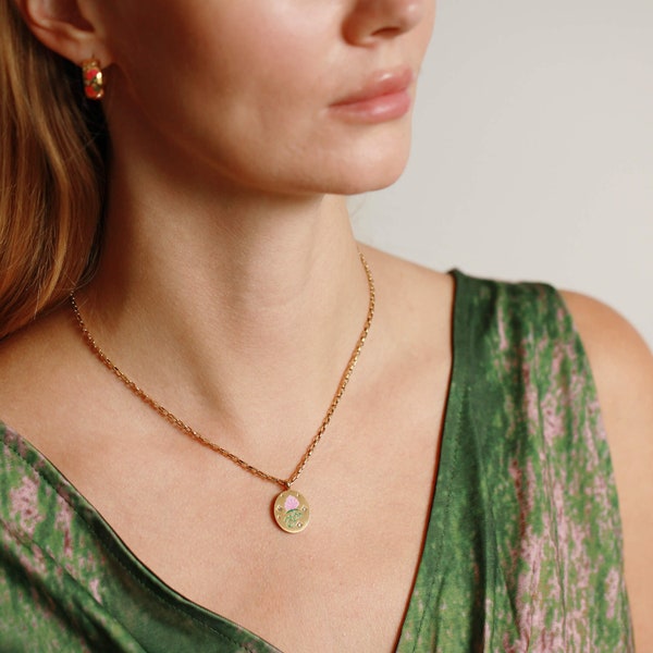 Sweet Peas Necklace Etsy