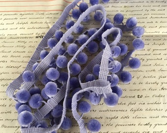 Purple Pom Pom trim for crafts, arts, sewing, journaling