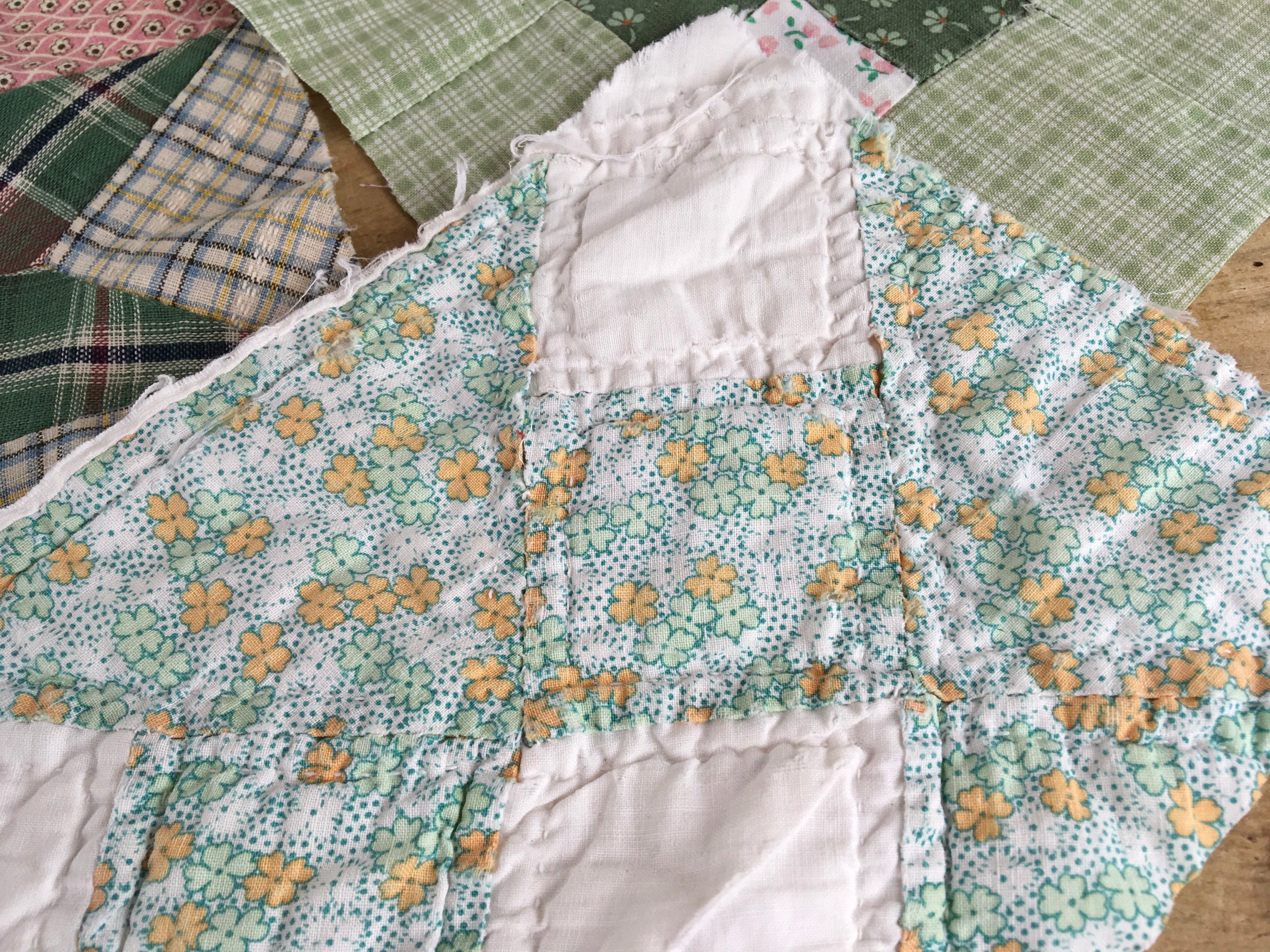 Vintage quilt pieces pack for incorporating into art projects Etsy