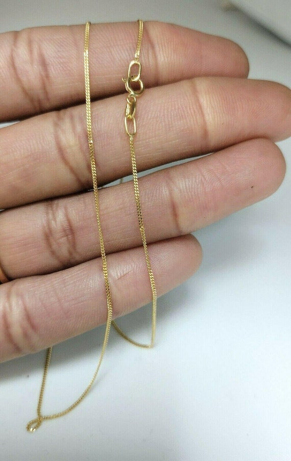 16 inch 18ct gold chain deals
