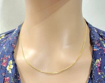 22ct / 22k Yellow Gold Mens/ladies Fancy Chain Necklace 16 Inches Stamped
