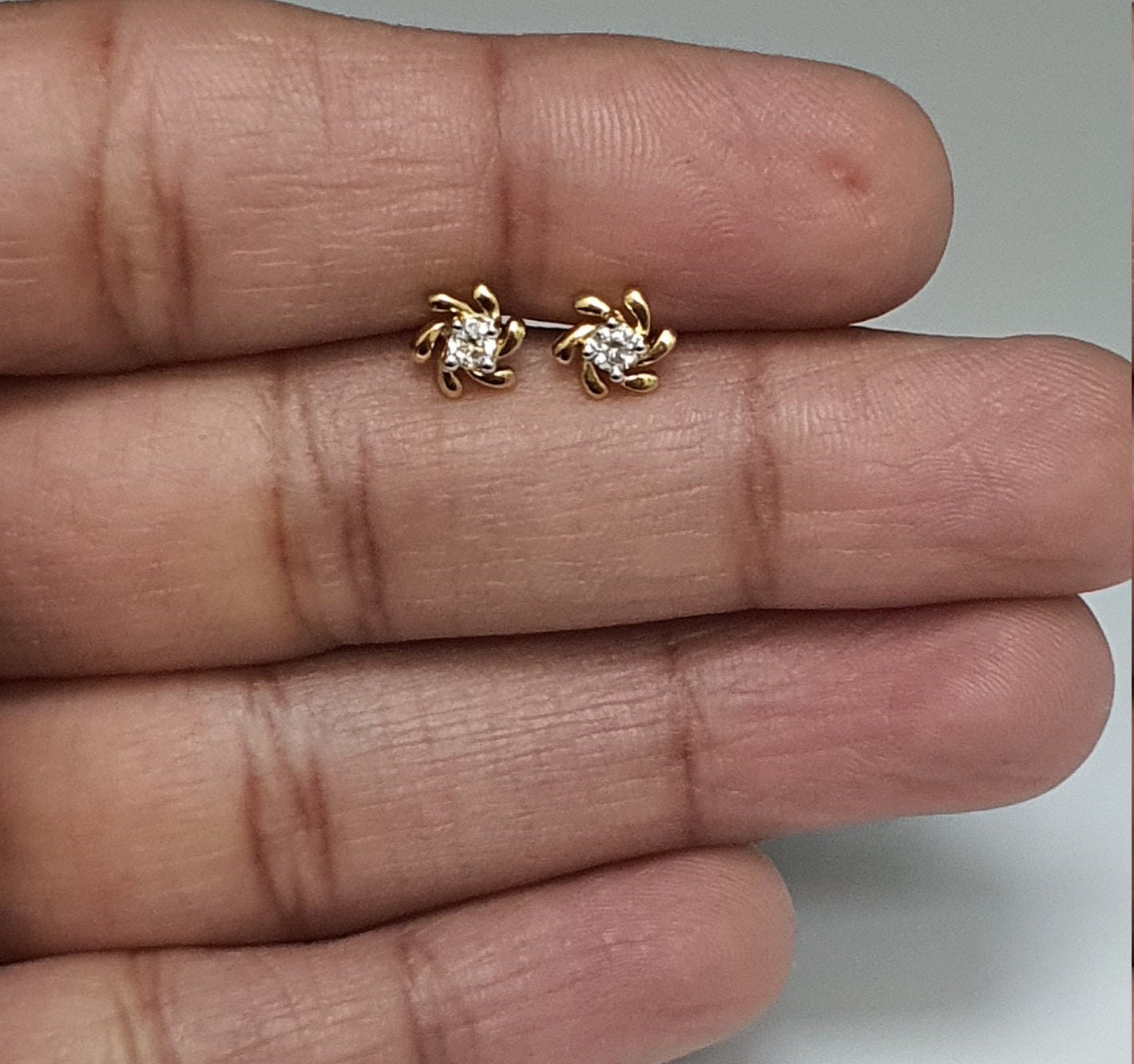Hot Rox Gemstone Mini Hoop Earrings | 18ct Gold Plated Vermeil/Turquoi |  Missoma