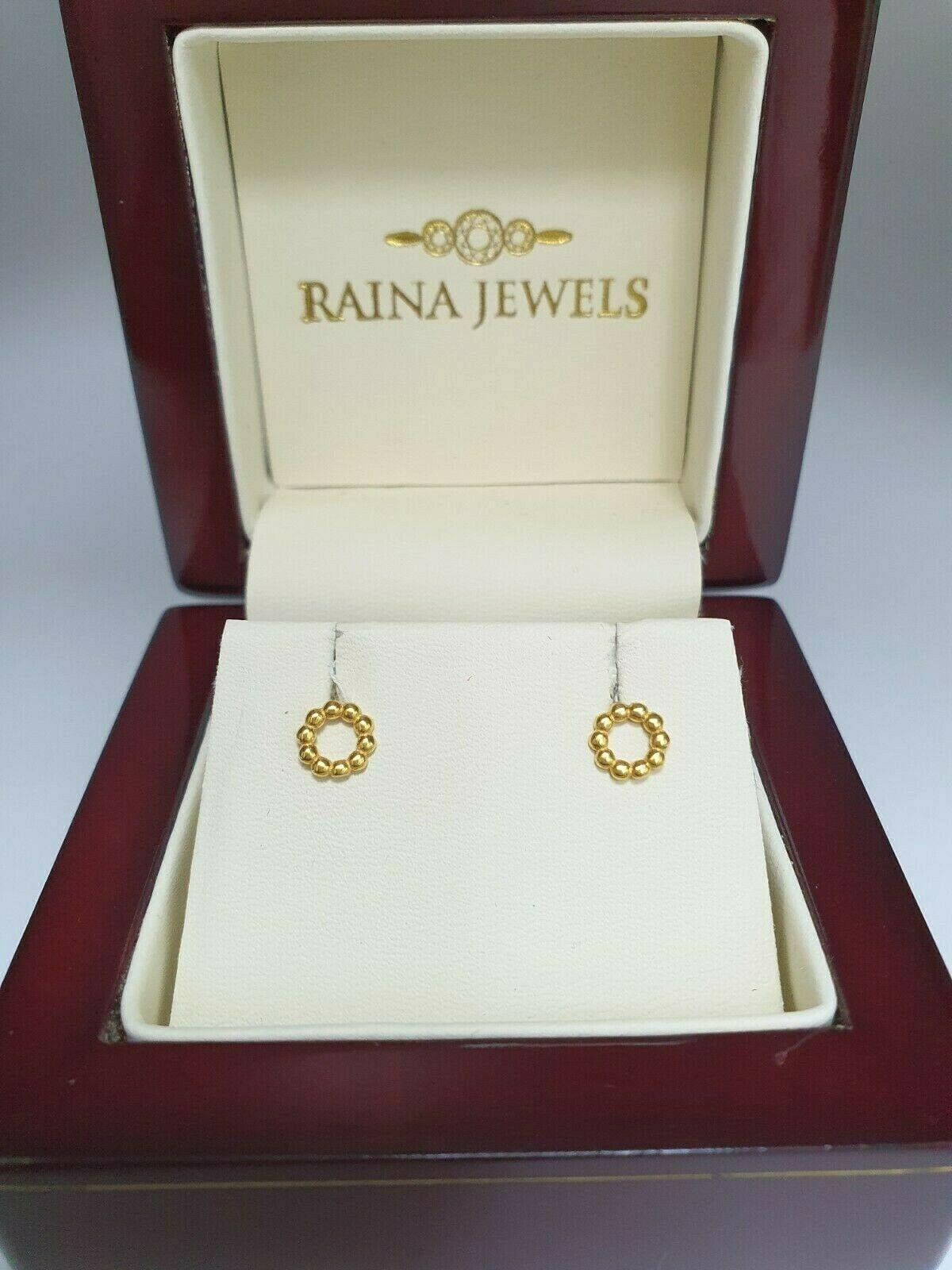 Gold earrings tops outlet simple design