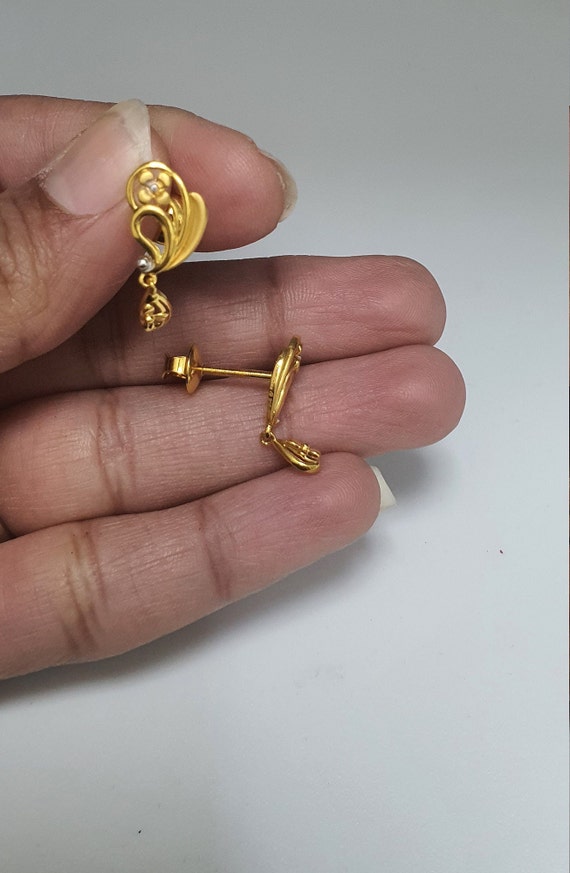 New Latest Design 2 Gram Gold Plated Wedding Wear Earrings For Women -  African Boutique