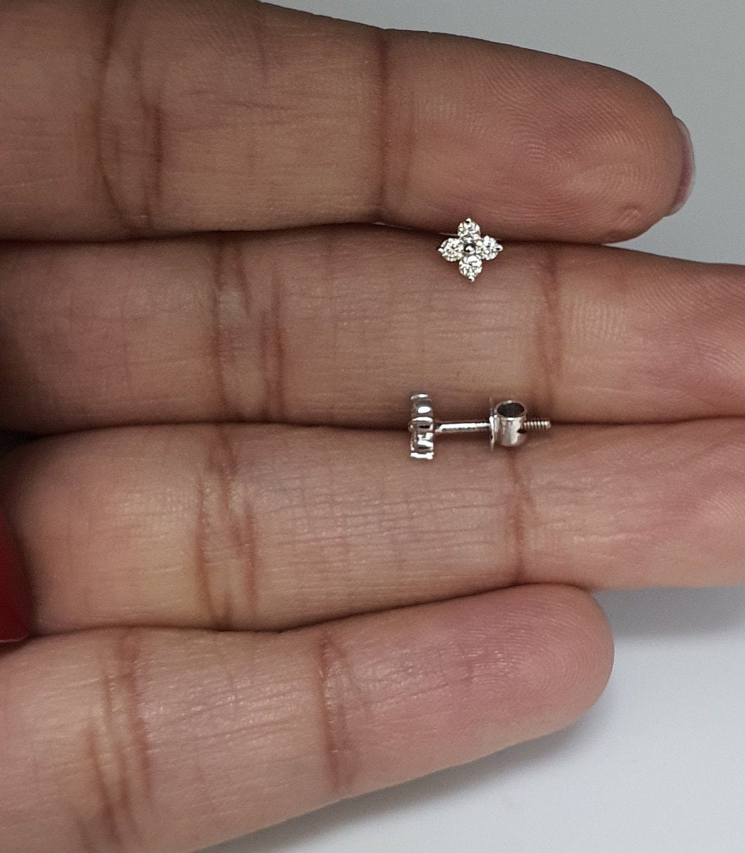 5 stone on sale diamond stud earrings