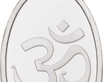 999.9 Fine Pure Silver 5 Grams Om Pendant Sealed Pack