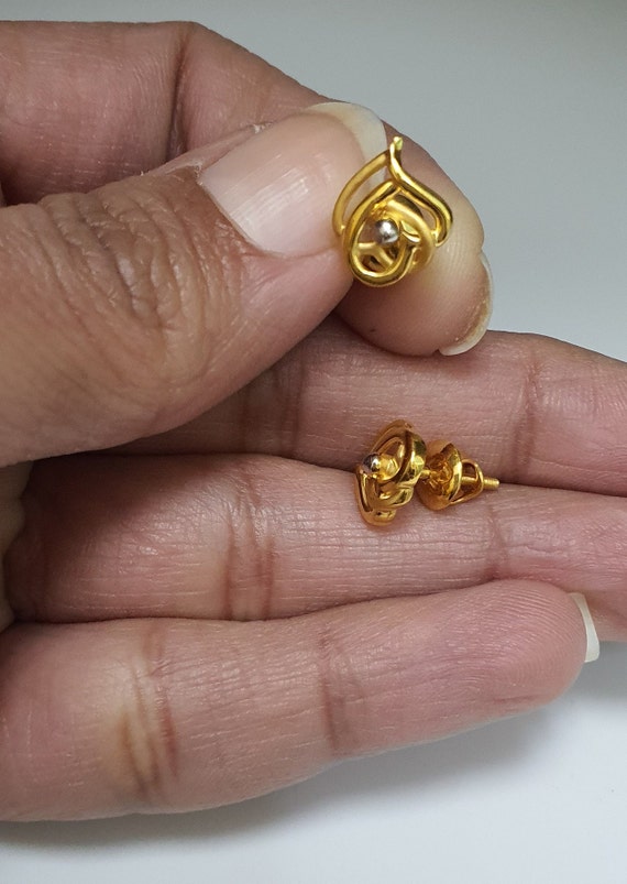 22ct Yellow Gold Ladies Drop Earrings 4.1 Grams - Etsy Sweden