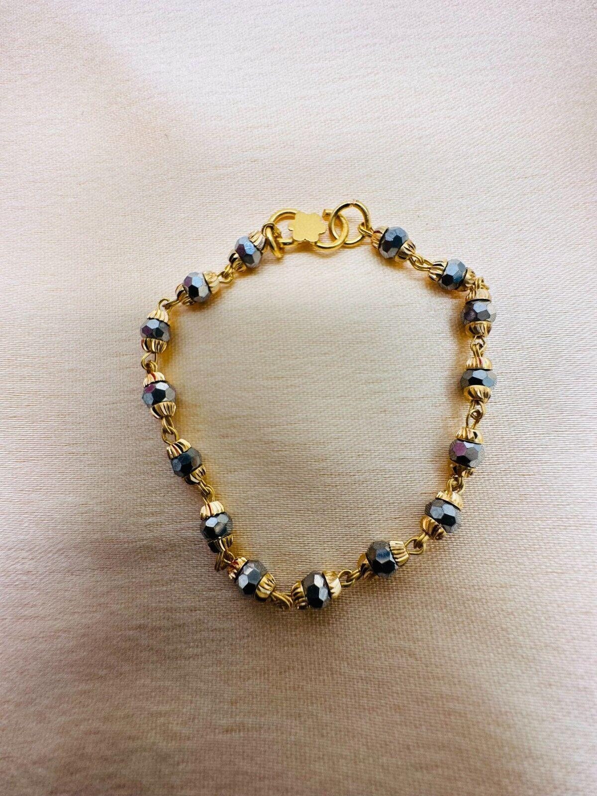 Baby Nazariya Black Gold Bracelet Etsy Canada