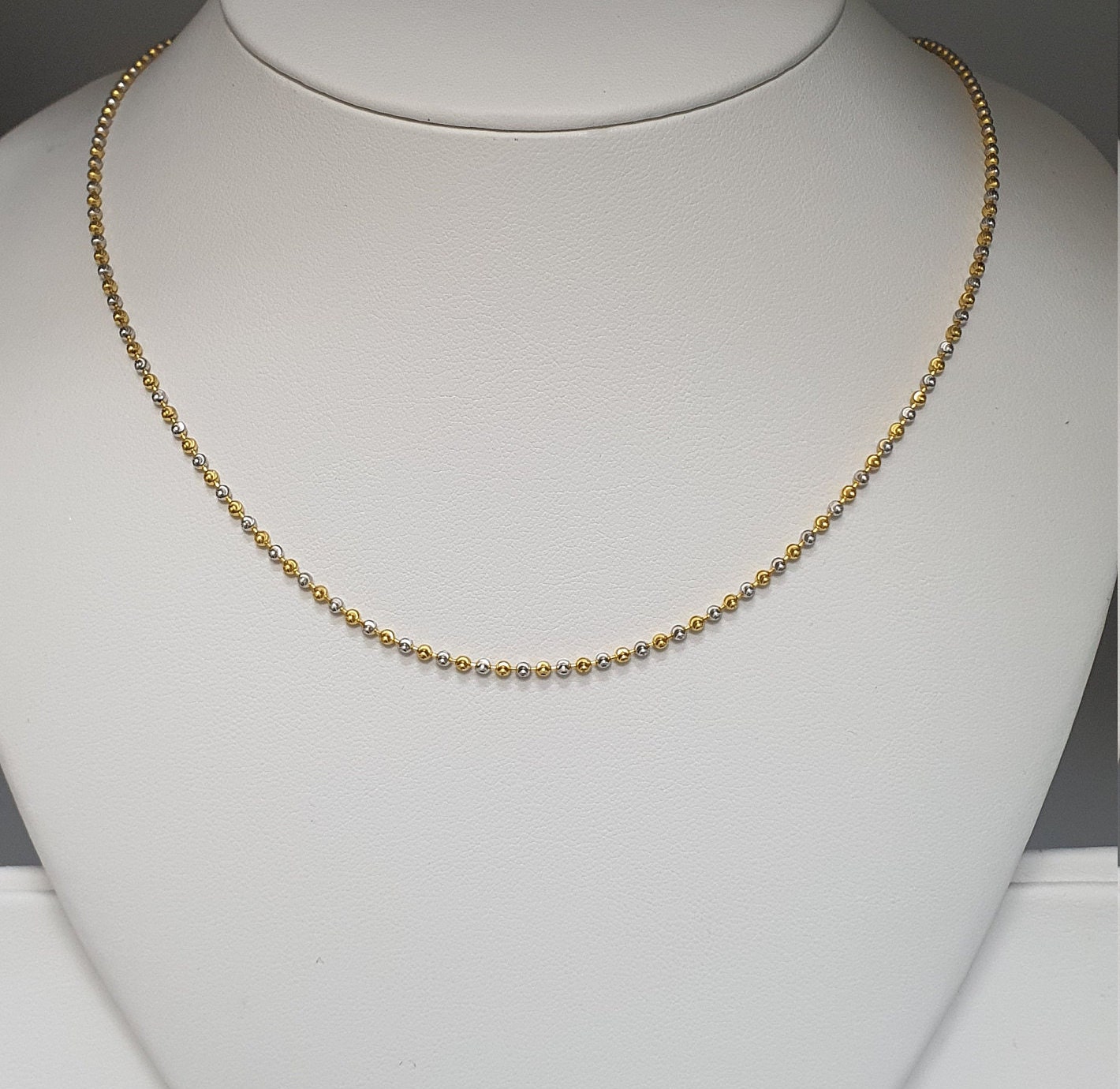 Ball Chain Necklace | 18K Yellow Gold - A, 21 / Desert Sessions