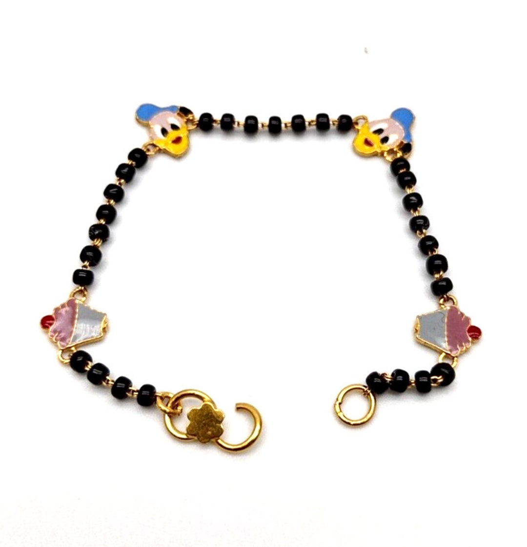 Black Beaded Karimani Bracelet | Black beaded bracelets, Beaded bracelets,  Black beads