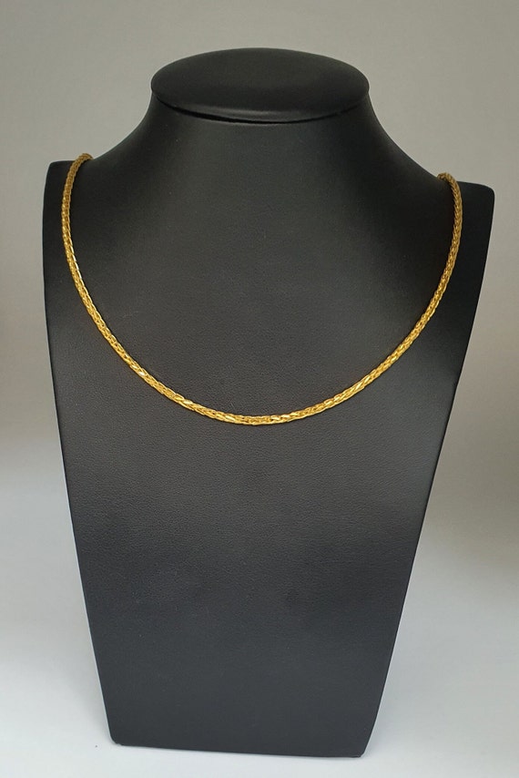 Antiqued Black IP Double Diamond Cut Spiga Chain Necklace | Ask Design  Jewelers | Olean, NY