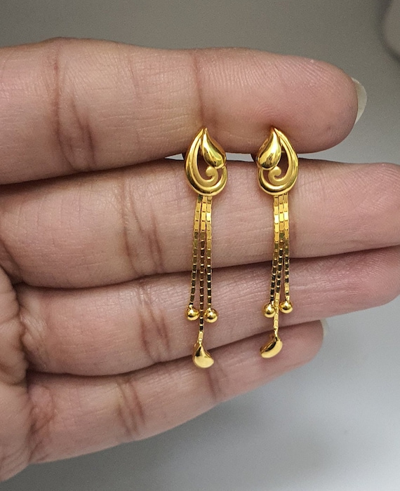 Mirana Gold Drop Earrings-Candere by Kalyan Jewellers