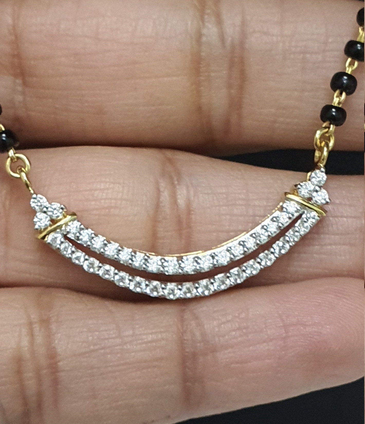 Buy Solitaire Mangalsutra in Gold & Diamond Designs for Women