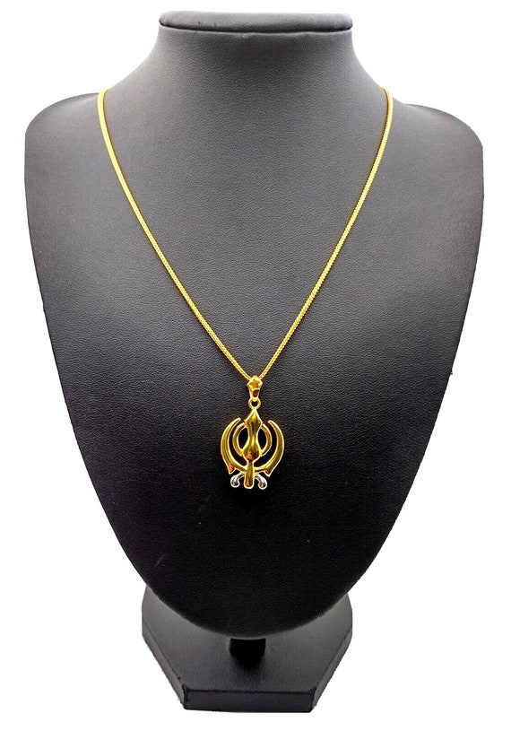 Gold khanda design deals