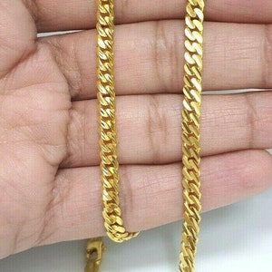 22ct Yellow Gold Mens/ladies Chain Necklace 20" Inches Long Hallmarked
