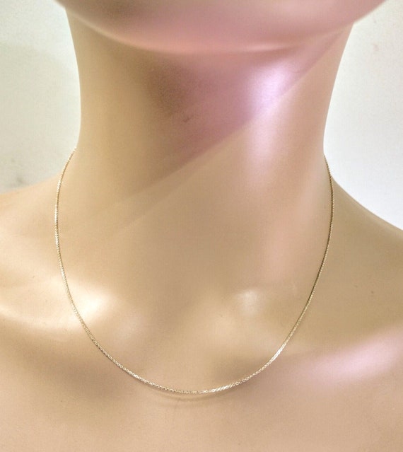 ESTATE .14CT DIAMOND 14KT YELLOW GOLD CLASSIC THREE STONE BY THE YARD  NECKLACE | eBay